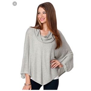 A Pea In The Pod Gray Nursing Cover Poncho
